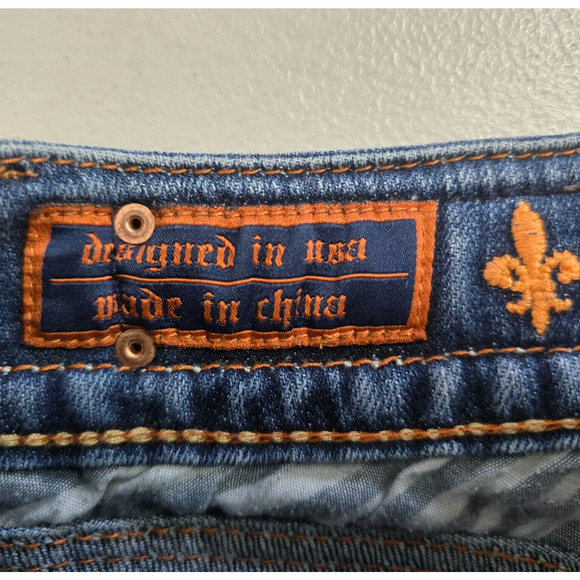 Rock Revival Jeans Women's 25 Blue Medium Wash Debbie Straight Leg - Picture 6 of 16